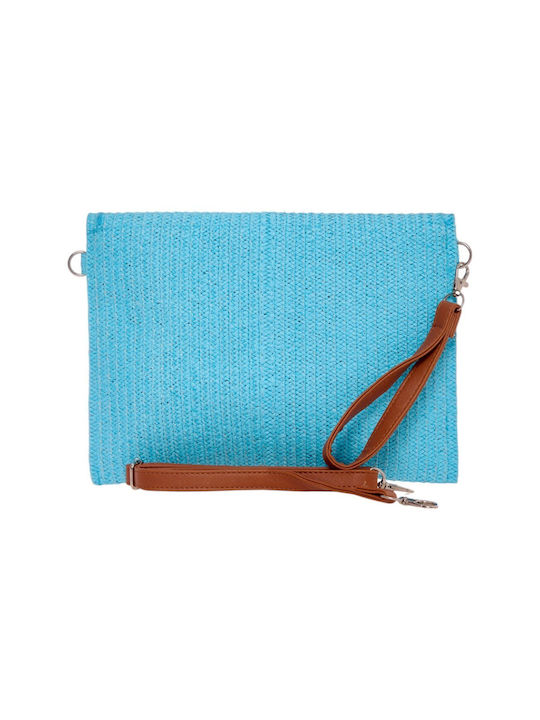 Straw Women's Bag Handbag Blue