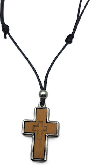 Holzkreuz mit Metallrahmen 2,5 cm