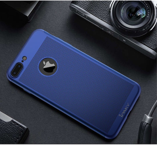 iPaky 360 Full Cover Tempered Glass / Plastic / Silicon 0.3mm Albastru (iPhone 8/7 Plus)