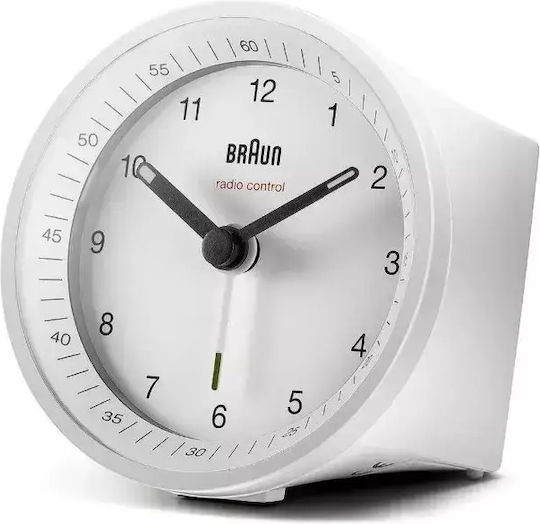 Braun Επιτραπέζιο Ρολόι με Ξυπνητήρι Λευκό 160457