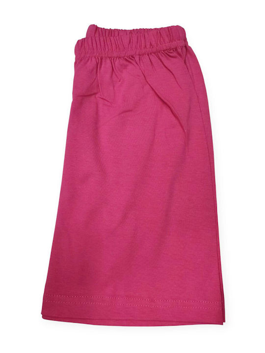 Natura Kids' Pajamas Summer Light Blue, Fuchsia Stitch
