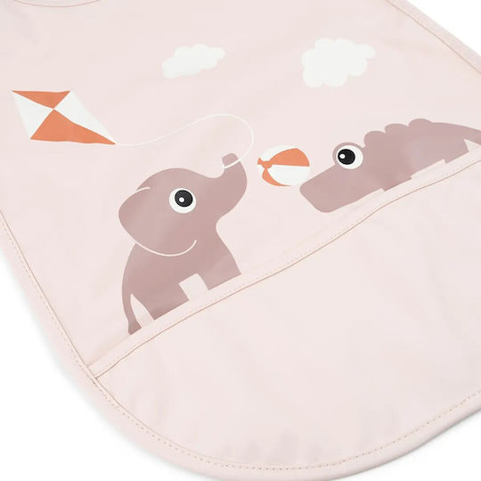 Done by Deer Waterproof Bib Fabric with Hoop & Loop Fastener & Pocket Powder