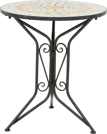 Set Sala De Mese Pentru Exterior Sellis 3 Piese Mozaic Negru