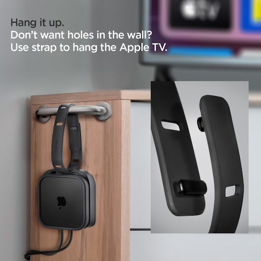 Spigen Sgp Silikonhülle für Apple TV 4K 3. Gen 2022 Schwarz Amp05858