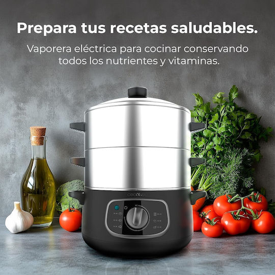 Cecotec Vapovita Steelpot Ατμομάγειρας με 3 Επίπεδα Μαγειρέματος 10lt