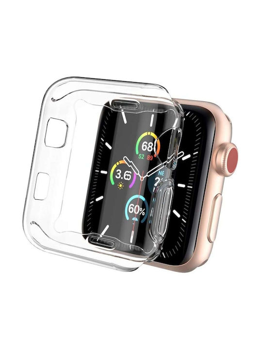 Carcasă de Silicon în culoarea Transparent pentru Apple Watch Seria 4, Apple Watch Seria 5 Carcasă de Silicon în culoarea Transparent pentru Apple Watch Seria 4, Apple Watch Seria 5