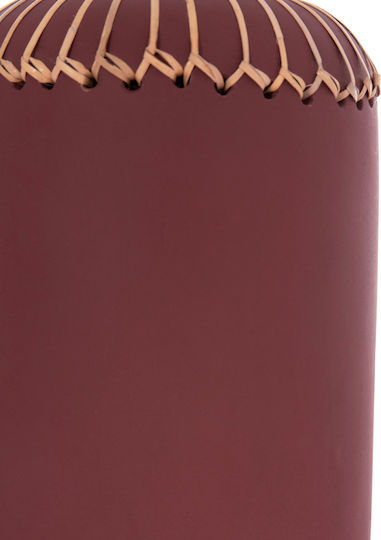 HomeMarkt Decorative Vase Lennox Red 18x18x33cm