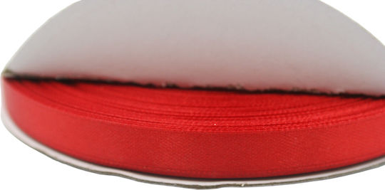 Double-Sided Satin Ribbon 10mm Color Red 50m 60-223