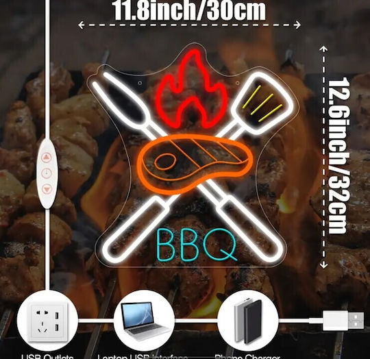 Neon LED Sign One - Sided Waterproof 30x32cm