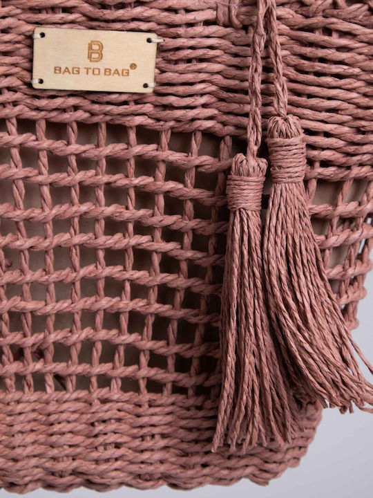 Bag to Bag Straw Beach Bag Beige