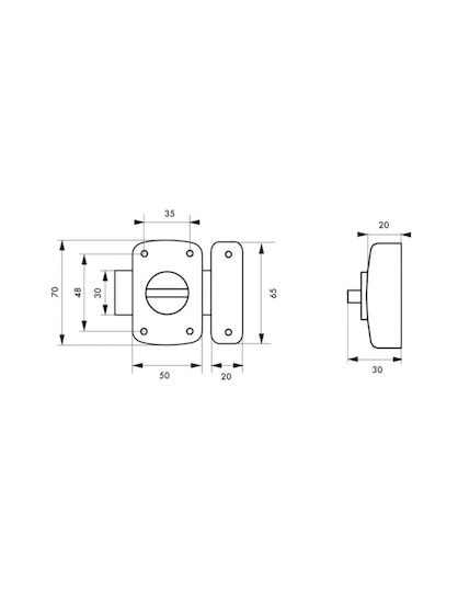 Zăvor Trick Track 50 mm Cromat Thirard 00100953