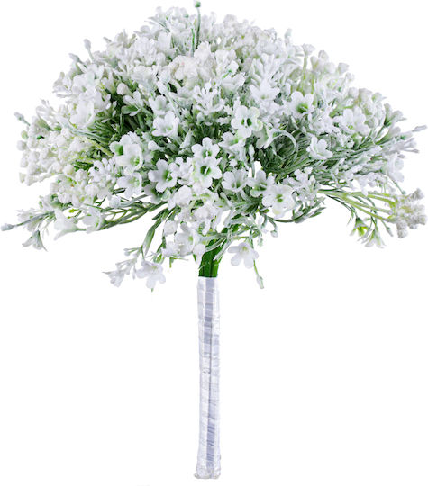 Blumenstrauß aus synthetischen weißen Blumen 30cm A26686