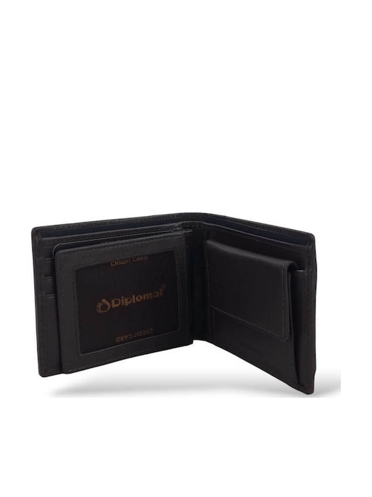 Leather Men's Wallet Classic with RFID Brown