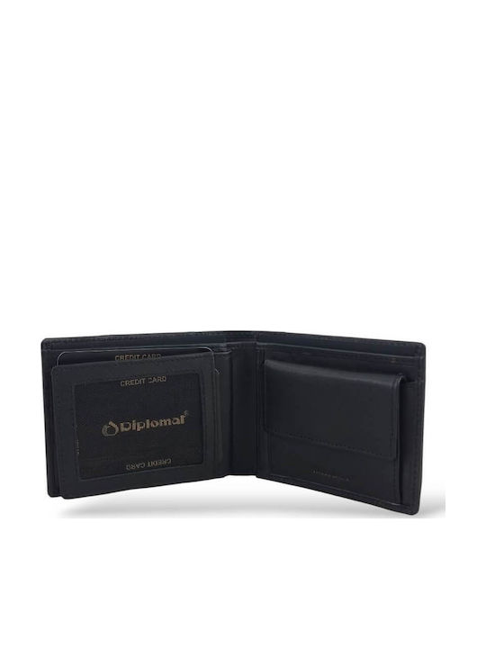 Leather Men's Wallet Classic with RFID Black