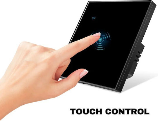 Comutator de Perete Wi-Fi Sens unic Negru
