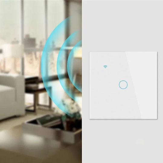 Comutator de Perete Wi-Fi Alb