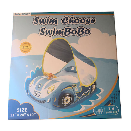 Inflatable Car Sunshade Babies Children Blue Suitable Ages 1-4 Bebelogic