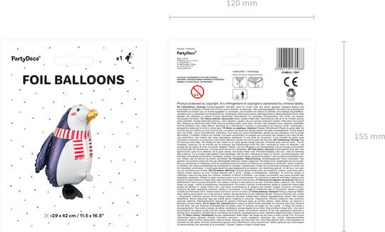 Balloon Foil Jumbo Red Santa Claus 60cm