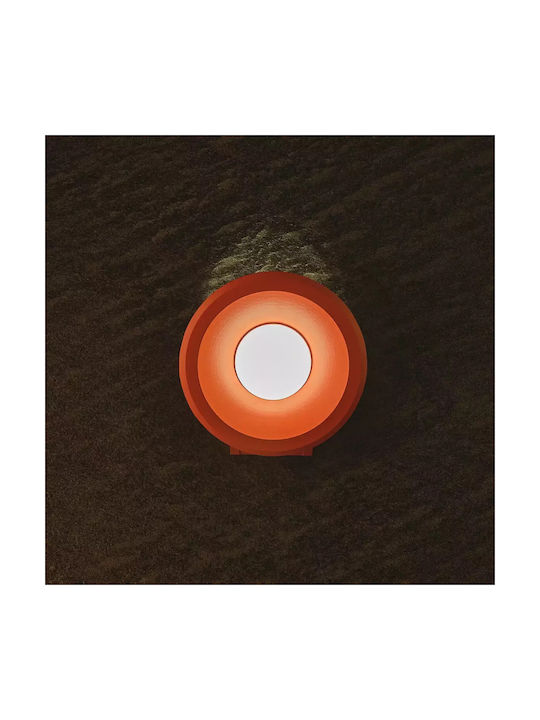 Modern Lamp Wall with Integrated LED and Natural White Light Red