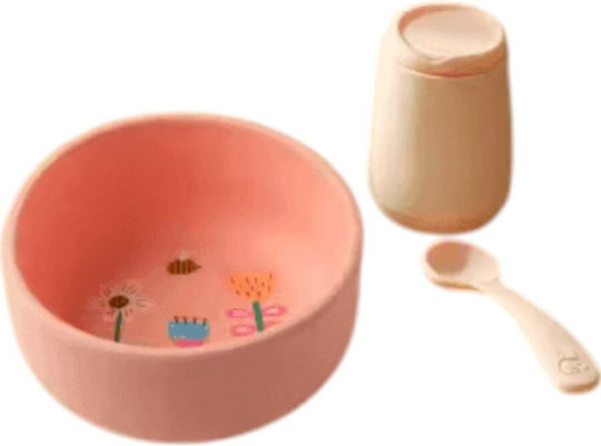 Queen Mother Kinderessschale aus Silikon Rosa