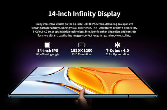 Teclast T70 4G 14Zoll Tablet (8GB/256GB) Blau