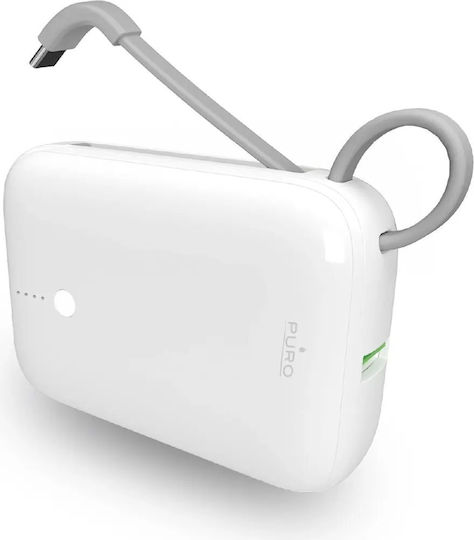 Puro Power Link 10 Plus 10000mAh 20W με Θύρα USB-C Power Delivery Λευκό