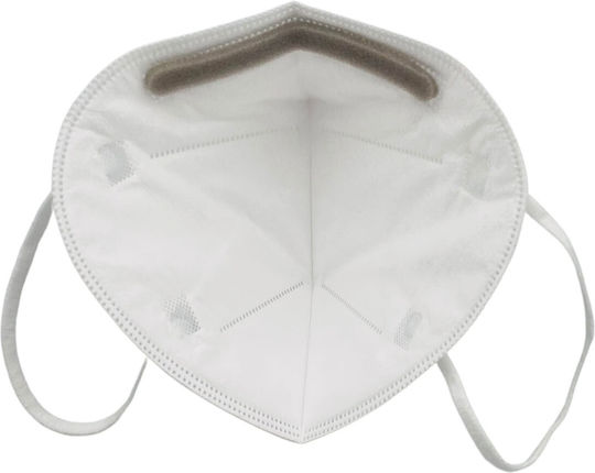 Protective Mask Fabric FFP2 White 5pcs