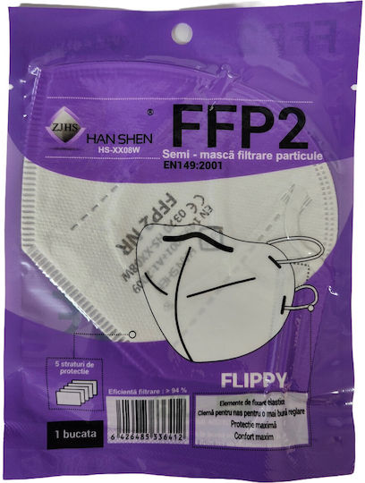 Mască de protecție Țesătură FFP2 Alb 90buc