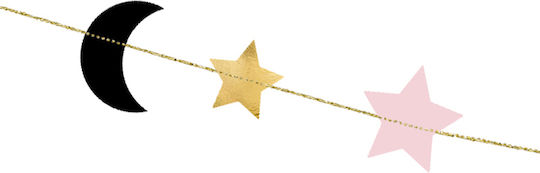 Garland Star & Moon Halloween 1.9 Meters