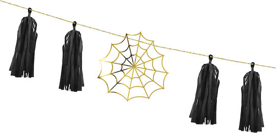 Spider Web Garland with Tassels Halloween