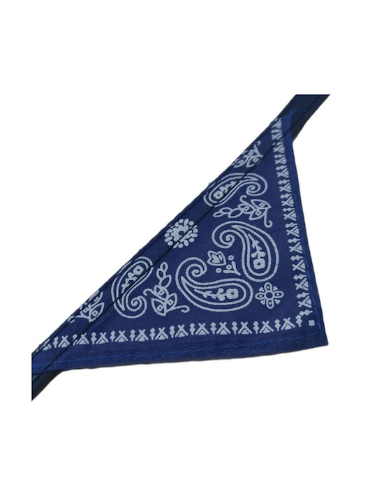 Hund/Katzen Halsband 30cm Bandana Glocke Blau