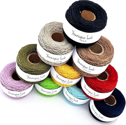 Fino Garnbeutel Feines Makramee Grau Anthrazit Fn10