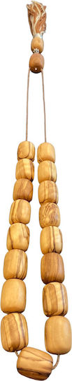 Worry Beads Genuine Olive Scented Wood Beige 40cm