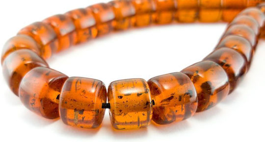 Resin Worry Beads Handmade Orange 1.3cm