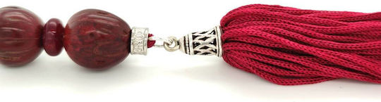 Kompologadiko Scented Worry Beads with Tassel with 21 Beads Pink