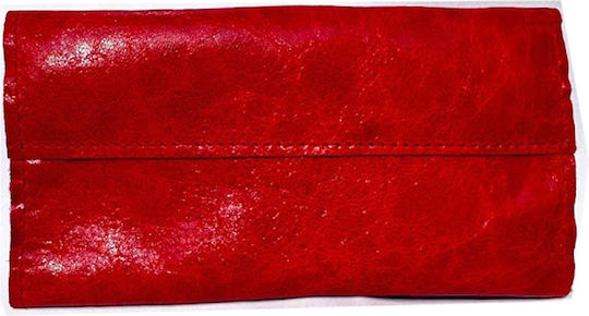 Handmade Leather Tobacco Pouch 3cats K7 Red 12323