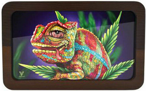 V-syndicate Rolling Tray Ξύλινος Δίσκος Chameleon 3d Medium 30x18cm
