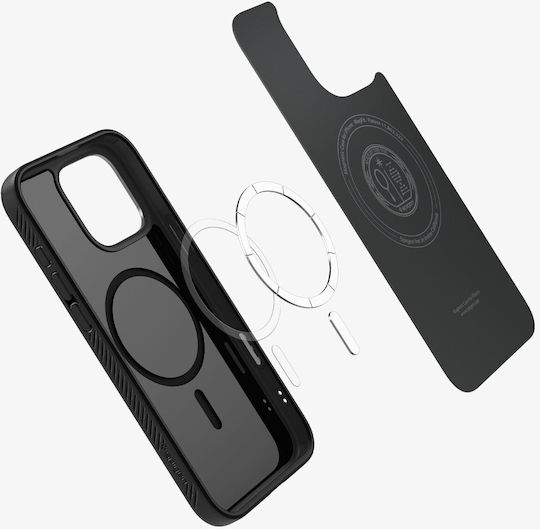 Spigen Liquid Air T (MagFit) Задна корица Силикон 0.3мм Черен (iPhone 16 Pro Max)
