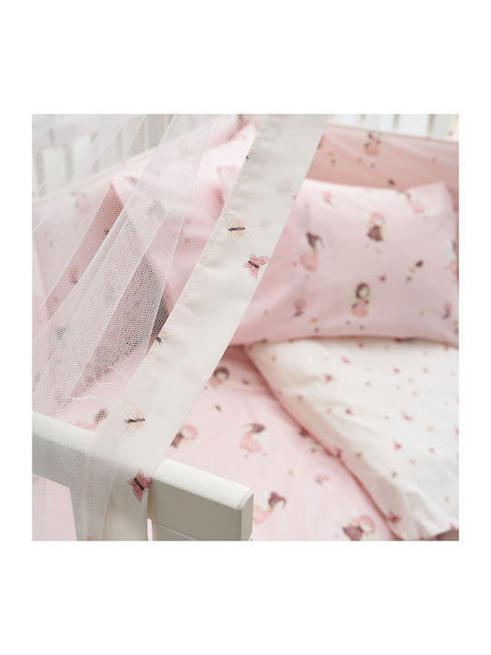 Vesta Home Κουνουπιέρα Κούνιας Fairy Ροζ