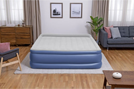 Bestway King Size Camping-Luftmatratze mit Elektrischer Pumpe 203x193x56cm Blau
