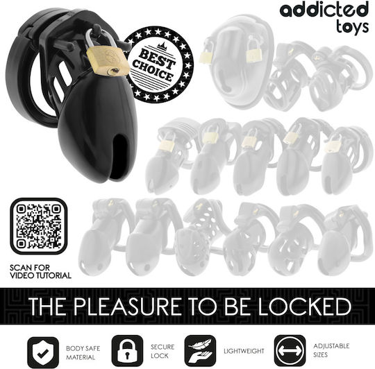 Addicted Toys Κλουβί Πέους σε Μαύρο Χρώμα