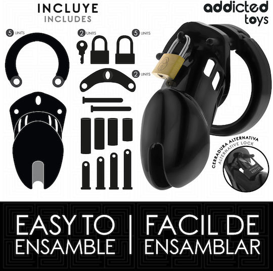 Addicted Toys Κλουβί Πέους σε Μαύρο Χρώμα