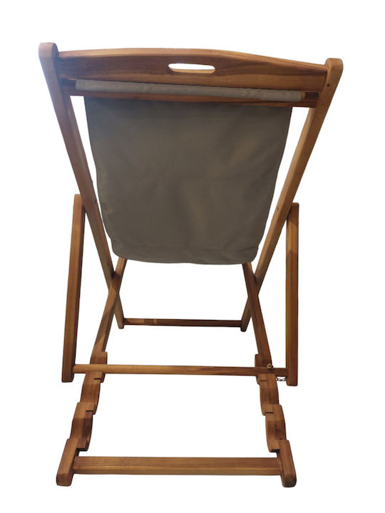 Deckchairs Wooden Mocha 65x110x72cm
