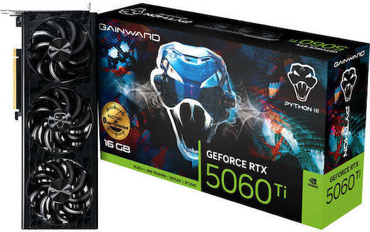 Gainward GeForce RTX 5060 Ti 16GB GDDR7 Python III OC Κάρτα Γραφικών