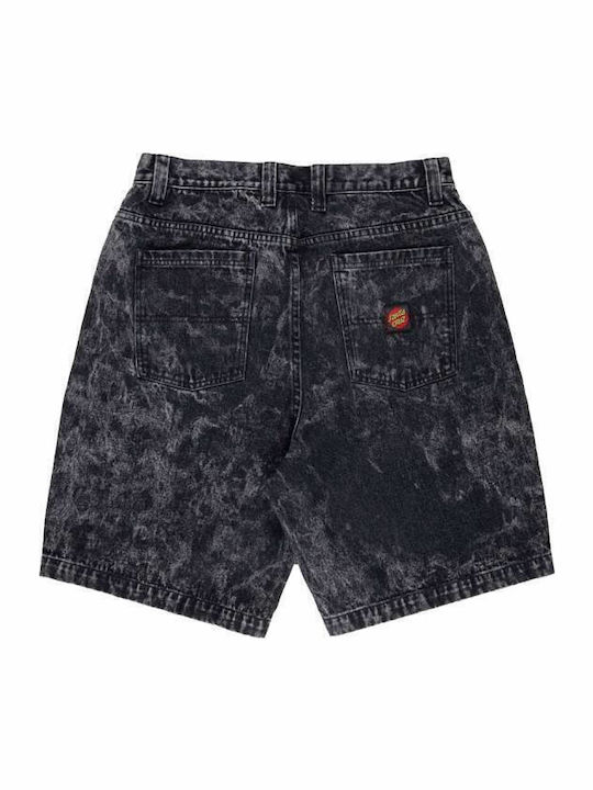 Herrenshorts Black Acid Wash