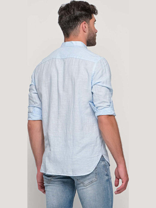 Cu mânecă lungă In Cămașă Light Blue