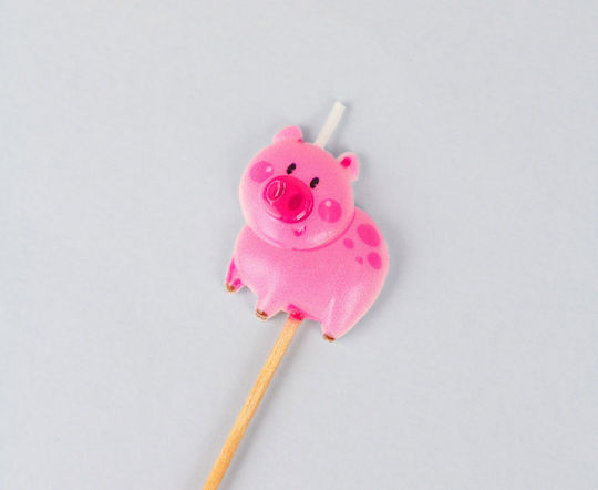 Farm Animal Candles 5 pcs, Total Stick Height 7 cm