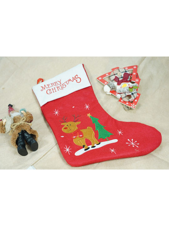 Geschenk-Socken Flippy Rentier Muster Rote Größe 19x38 cm Textil Innenraum