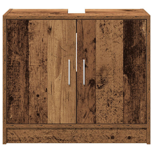 vidaXL Countertop without Sink L63xW29xH55cm Old Wood