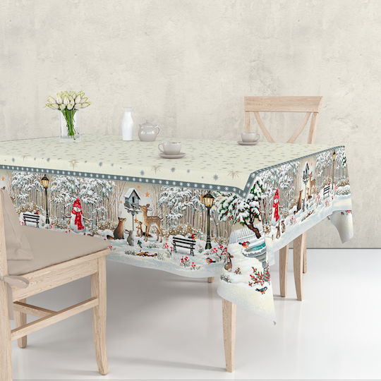 Față de masă de Crăciun 140x180 Vassiliadis Joy Silver 854